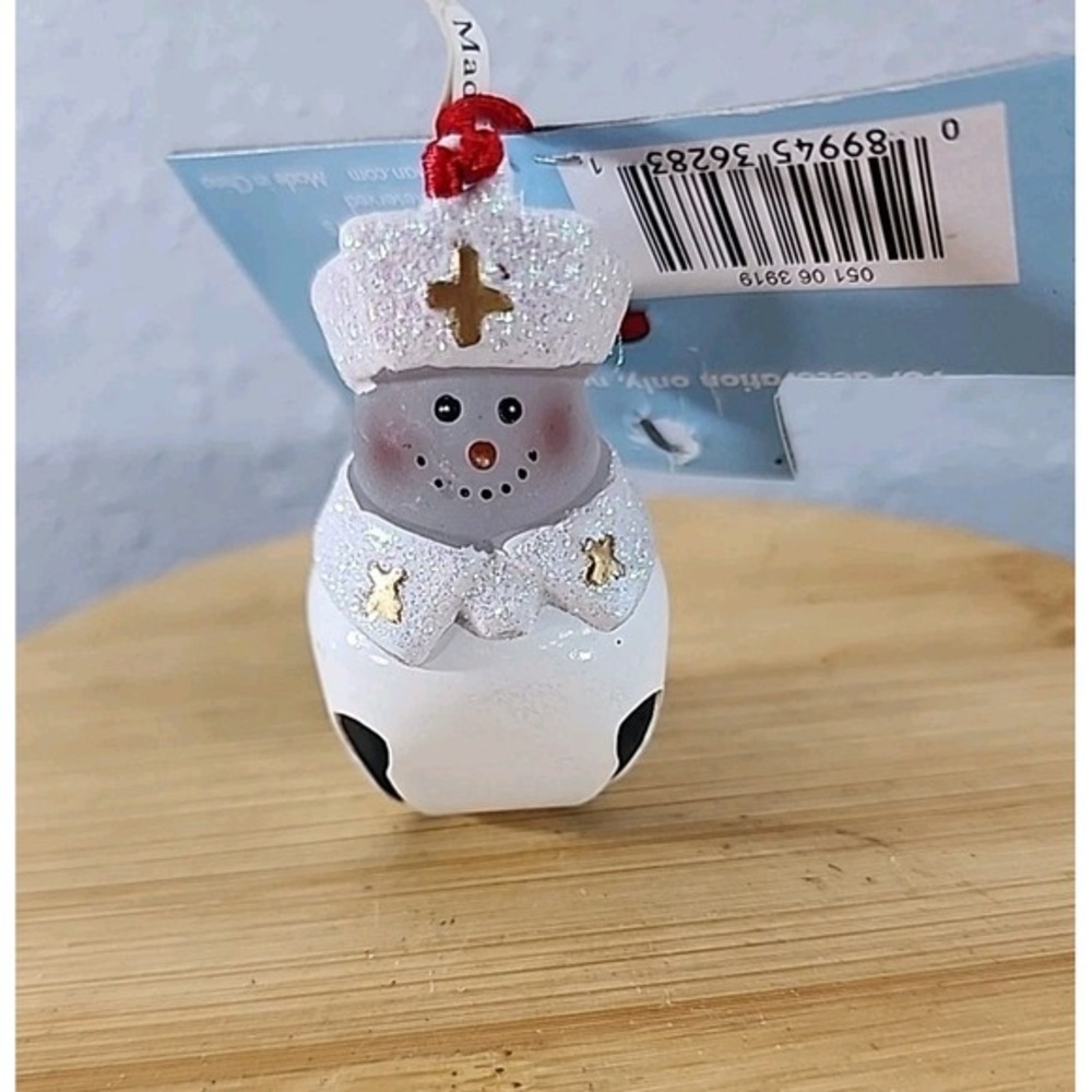 Jingle Buddies Snowlady Nurse Jingle Bell Christmas Ornament 2.5" New‎